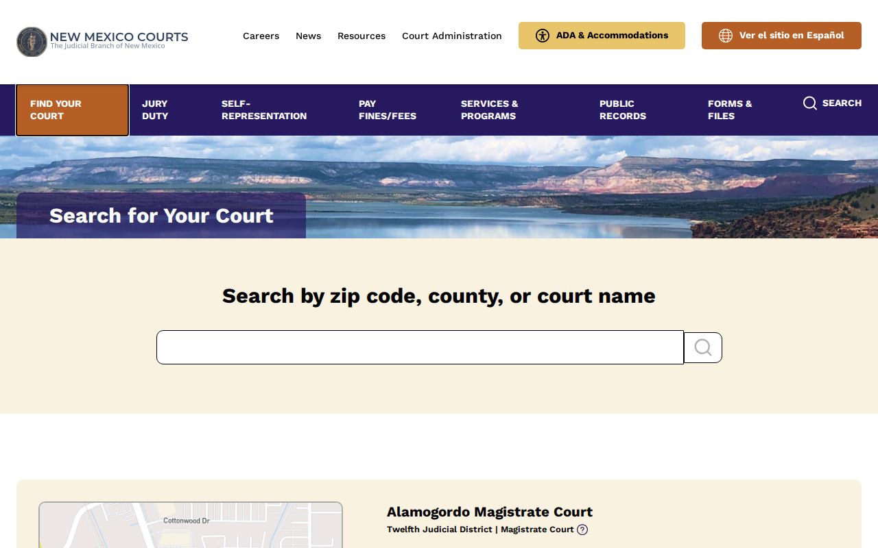 New Mexico court finder for Chama criminal history and Magistrate Court records